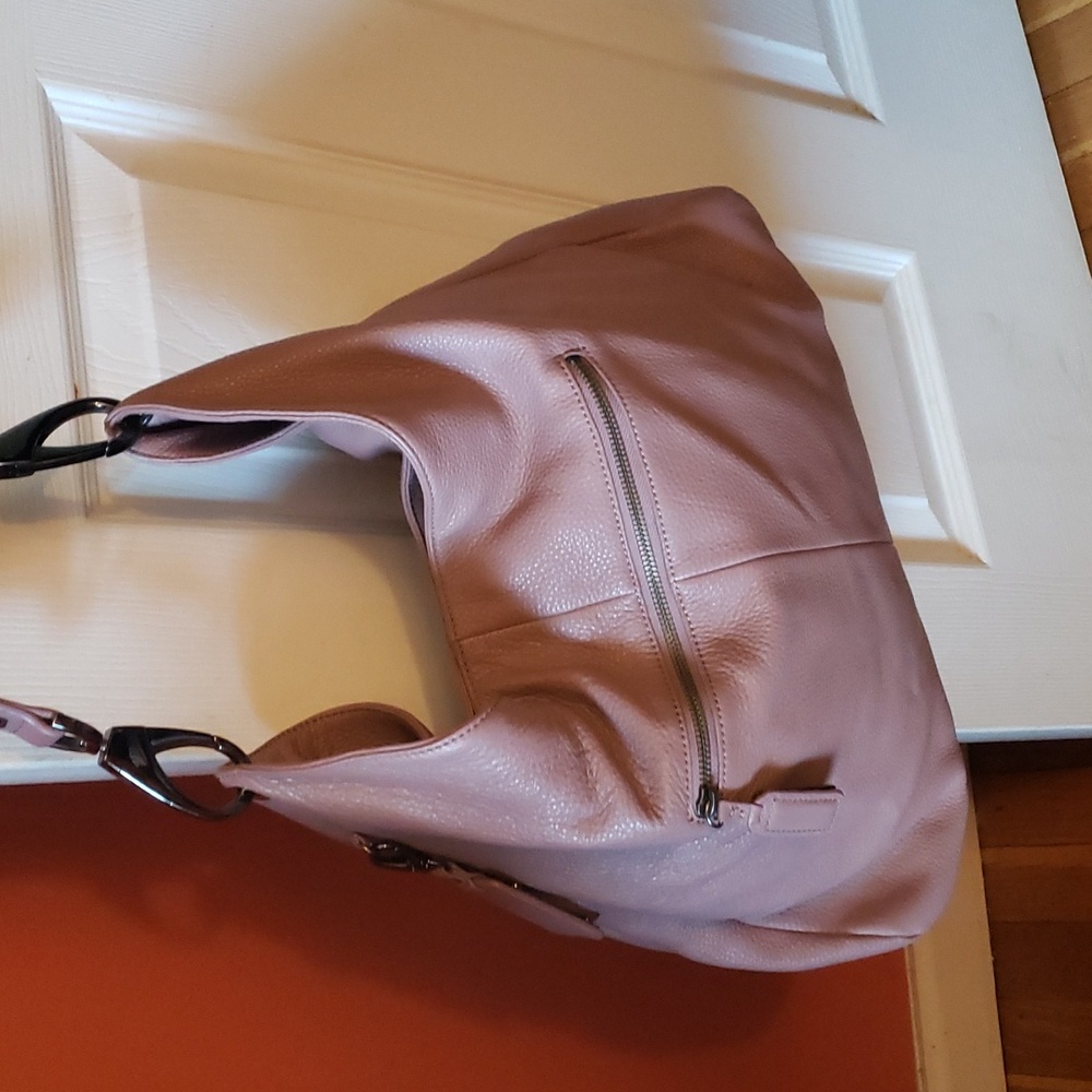 Huge leather purse
